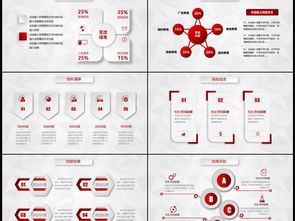 商务红色动态活动策划方案PPT模板与营销策划大全